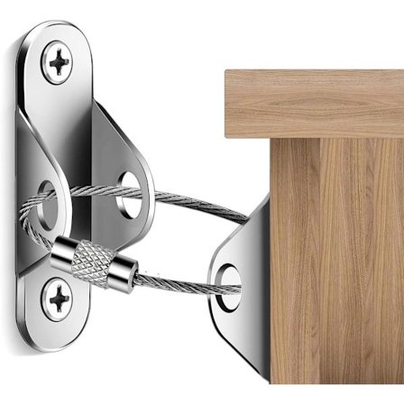 Møbelsikkerhedsfæster Børnesikre Anti-Vip Vægfæstesæt Pakke med 10 til Børn og Kæledyr Sikkerhed Kompatibel med IKEA