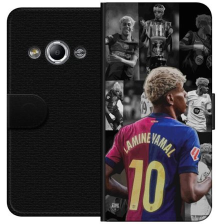 Yhteensopiva Lompakkokotelo Samsung Galaxy Xcover 3 Yamal FC Barcelona jalkapallo nouseva tähti 2025
