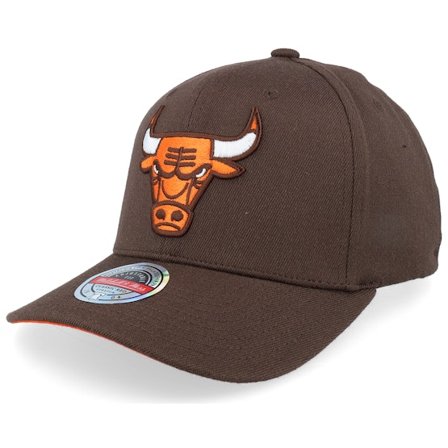 Mitchell & Ness - NBA Brun adjustable Caps - Chicago Bulls Classic Brown/Orange Adjustable @ Hatstore