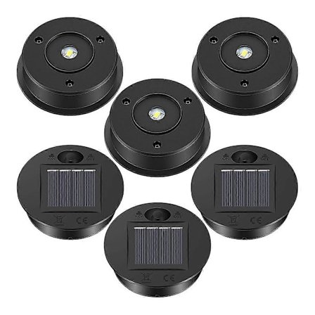 6 st Solcellslampor Ersättningstopp 7 Lumen Solcellslykta Delar LED Solpanel Lyktlock Lampor