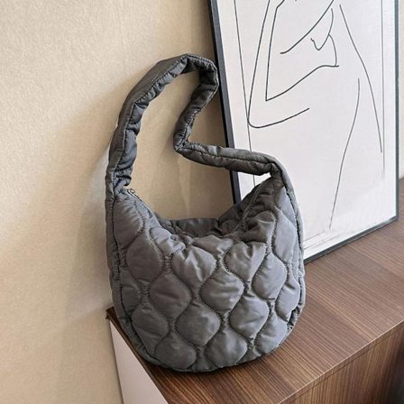 Skulderveske Puffy Håndveske GRÅ