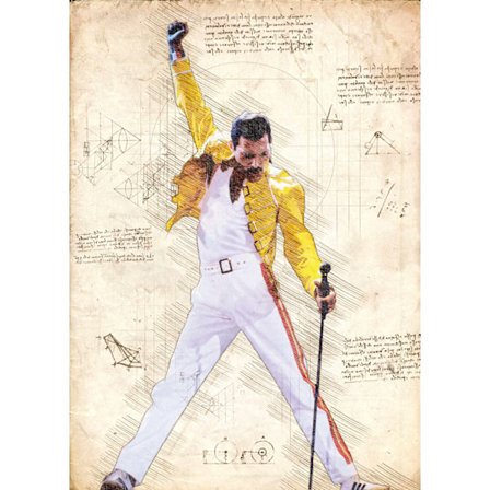 A3 Print - Music - Queen - Freddy Mercury