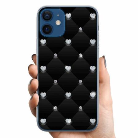 Apple Iphone 12 Mini Tpu Mobilskal Diamant Hjärta