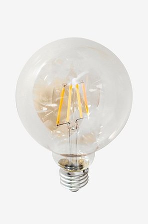 Decoratieve dimbare ledglobe met gloeidraad E27 4 W ø 95 mm amber Amber - Koop E27 bij Jotex