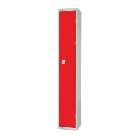 Elite locker, 1 door, 1800x300x300 mm, red