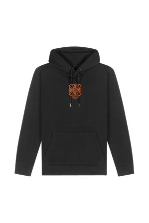 Hettegenser med glidelås West Coast Choppers ATX Cross Svart/oransje 3XL