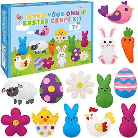 Pääsiäispupu Lammas Kana Porkkana Koriste Riipussetti Tee-se-itse Lasten Lelut[D]