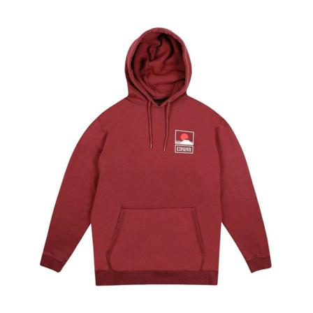 Edwin, Sunset ON MT Fuji Hoodie Sweat Felpa Rood, Heren, Maat:L