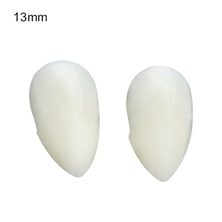 2 stk. 13/15/17/19mm Halloween Fake Vampyrtenner Hoggtenner Propp Festdekor TSUNDEAU