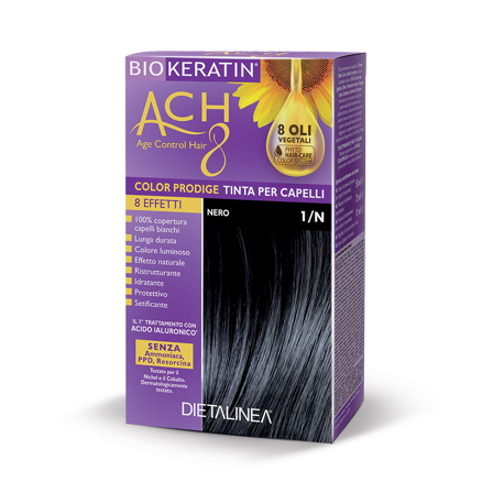 Biokeratin Ach8 Color Prodige Tinta Per Capelli Nero 1/N