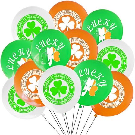 24st St Patricks Day Ballonger Shamrock Mönster Ballonger Dekoration Irish Festival Latex Ballonger Påskfest Bakgrund Rekvisita För Saint Pat