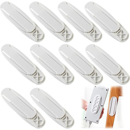 10-pakning selvklebende kabelholdere for strømskinner
