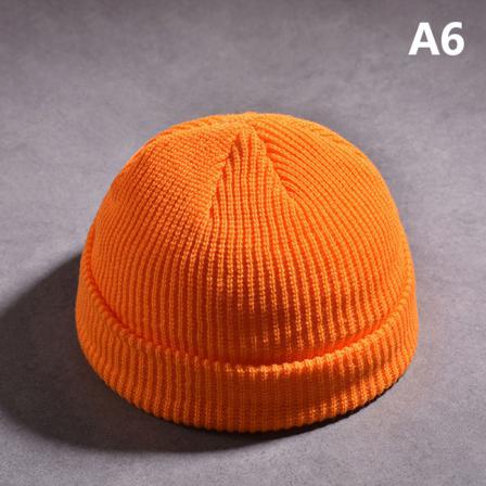 Hip Hop Beanie Stickad Solid Winter Warm Hats För Kvinnor Och Män