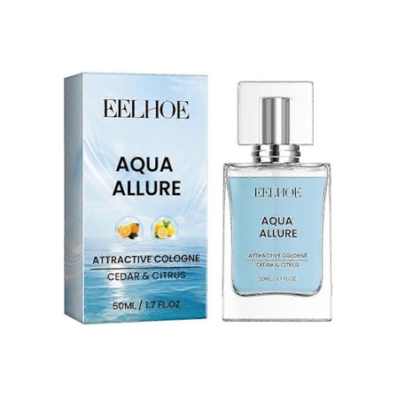 Aqua Allure - Långvarig Parfym för Par, Naturlig & Fräsch Parfym för Självförtroende & Charm, 50ml