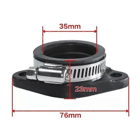 35 mm 40 mm Motorcykel Karburator Flange Adapter Indsugningsrør Gummi Universal KEIHIN MIKUNI KOSO PE PWK21-34 Motocross Luftindtag