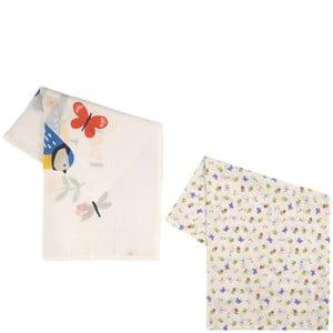 Kids - Frugi 2-Pack White Hedgerow/Bird Muslin Blankets - Textile - Clothing Foot - One Size - White - Mädchen