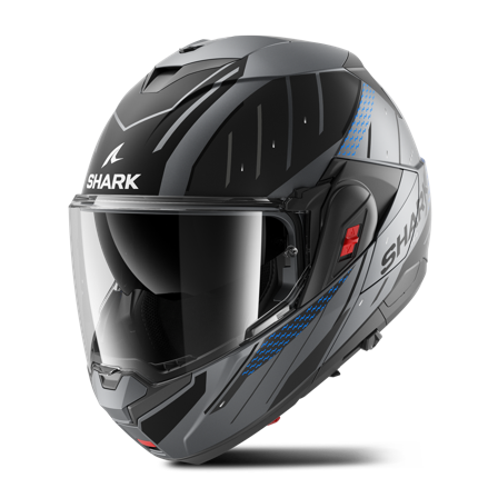 Avattavakypärä Shark OXO Antrasiitti/Sininen/Musta XXL