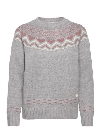 Sundve Knit Pullover Grå Kari Traa*Betinget Tilbud