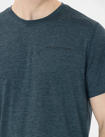Endurance Abdon M Melange S/S Tee - Blue - S
