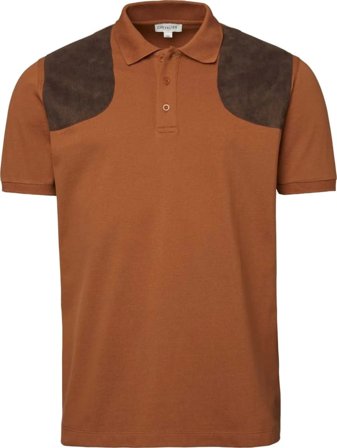 Chevalier Men ́s Eyam Polo Shirt Men short-sleeved sweaters Brown XL