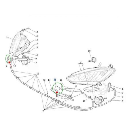 1 par 80056710 80056810 Bil Frontfanger Lyktespylerdeksel For Maserati Granturismo Grancabrio Stradale 2008-