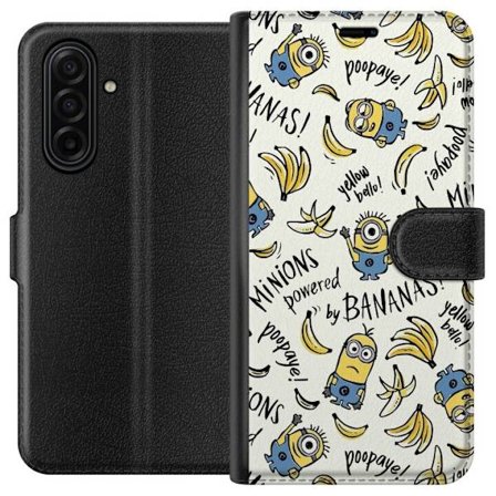 Kompatibel Tegnebogsetui til Samsung Galaxy A17 5G Minions bananmønster legesyg illustration med gule figurer bananer humoristisk design for fans af