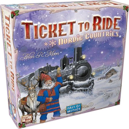 Ticket to Ride Nordic Countries lautapeli 2–3 pelaajalle, ikä 8+[YDE] lucky