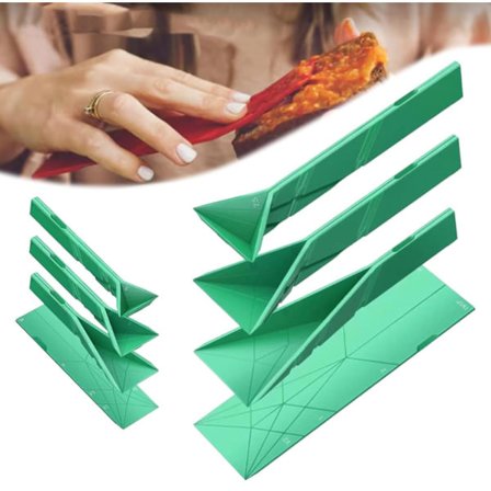 Polygons 3-in-1 Tasainen Mittalusikka, 2 Lusikkaa 6 Eri Koolla