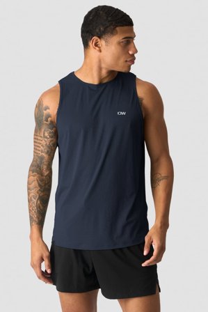 ICANIWILL - Stride Tank top Navy - Träningslinne - Herr - Träningskläder från ICIW