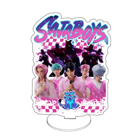 Demon Hunters Q version K-Pop Demon Hunters koreansk pigegruppe Demon Hunters stand