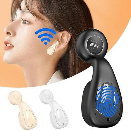 1 st Ows hörlurar Hifi-ljud Bluetooth-hörlurar Trådlösa hörlurar Inbyggd mikrofon För smartphone Vit