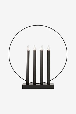 GLORY kerstkandelaar Zwart - Koop Adventskandelaars bij Jotex