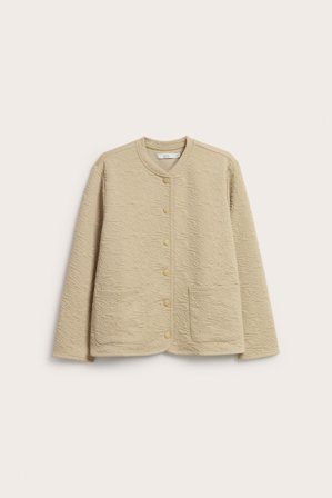 Kappahl | Quiltet jakke med knapper Beige L | Beige