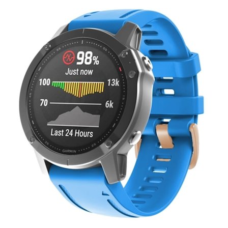 Garmin Fenix 7S / 6S Pro / 5S Plus Silicone Watch Band - Blue