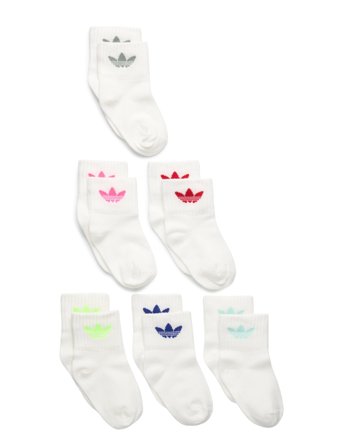 adidas Originals Kids Sock 6Pp - White - 31-33