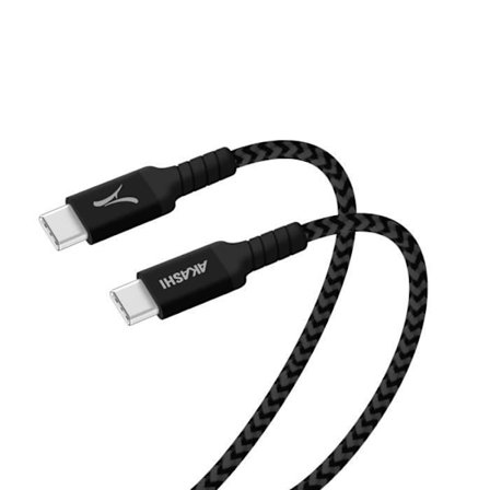 USB-C till USB-C-kabel - Akashi - 60W - 1,5 m - Ekodesign - Svart