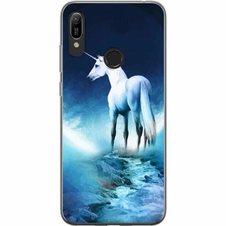 Huawei Y6 (2019) Genomskinligt Skal Unicorn Enhörning