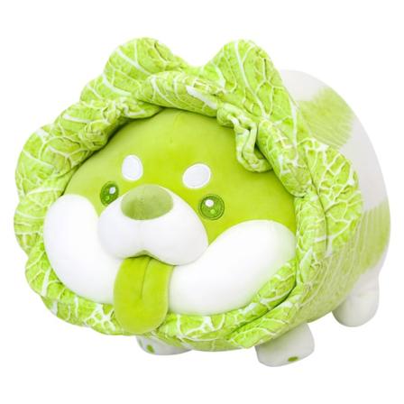Kaali-koirapehmolelu täytetty sarjakuvahahmo Söpö sisustus Tyyny koriste autoon toimistoon V Squatting Dog 30cm