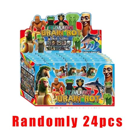 Italiensk Brainrot Tung Sahur Figur Legetøj Tralalero Tralala Figurer Bombardino Crocodilo Shimpanzini Bananini Model Decor Dukkegave