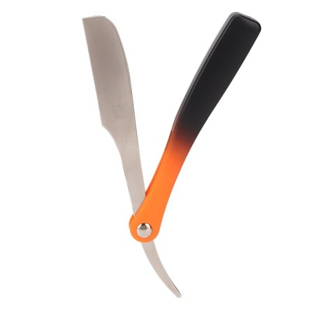 Rett kant trimmer profesjonell manuell gradient legering sammenleggbar rett kant blad for barber sølv