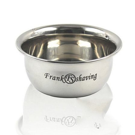 Frank Shaving Barberskål i Rustfrit Stål, Mænd, Barbering, Tilbehør