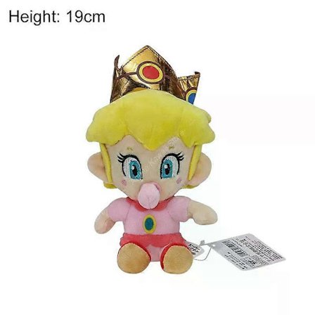 AGame Mario Plyschdocka Söt Mario Luigi Princess Peach Daisy Rosalina Elefant Bowser Bowser Jr Vivian Ninji Gosedjur
