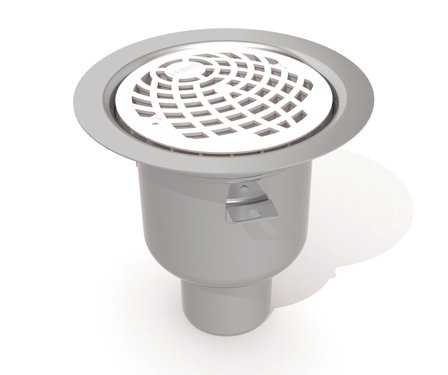 Purus Balder 7118070 Lattiakaivo 150 x 75 mm, pohjaulostulo, Sisätilaviemäri