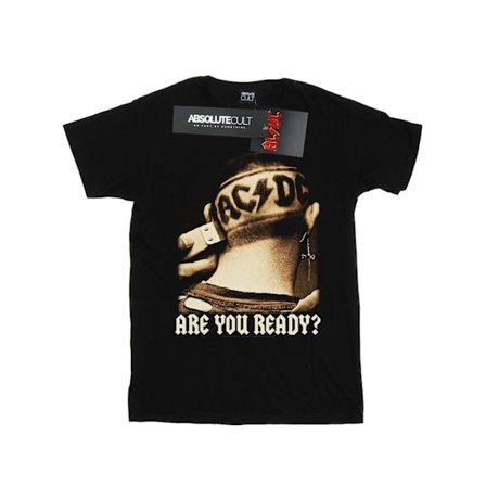 AC/DC Boys Are You Ready Hair Shave T-shirt 12-13 år Svart
