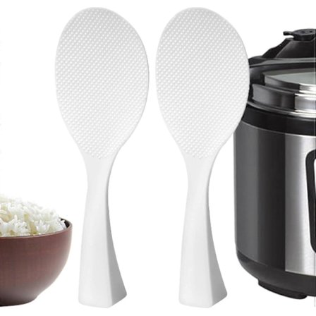 Stående Ris Koksare för Hemmet, Non-Stick Risspade, Ingen Deformation och Ingen Skada på Pannan, Måttlig Hårdhet (2-pack)