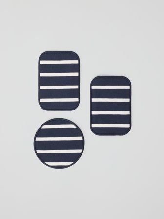 Polarn O. Pyret 3-pack lagningslappar trikå - Onesize - barnkläder - blue