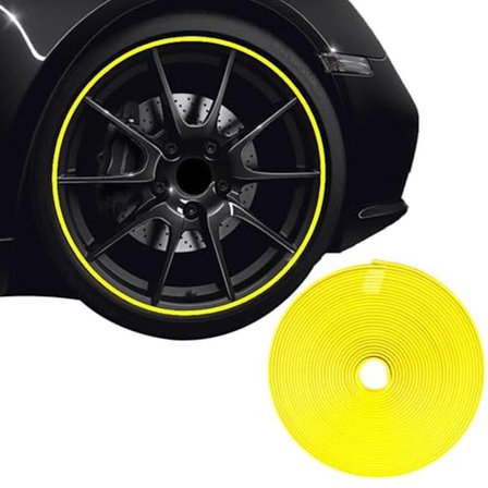 Bil Dekk Stripe - 8Mx8.2mm - Bil Felgbeskyttelse/Dekorasjonsstripe - Bil Striping Tape