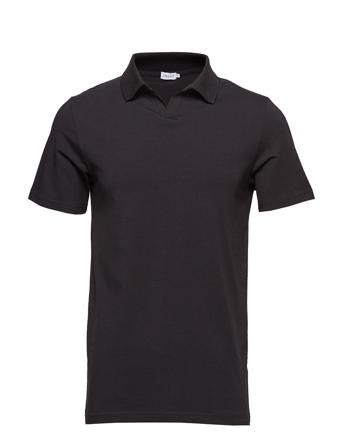 M. Lycra Polo T-Shirt Polos Short-sleeved Svart Filippa K