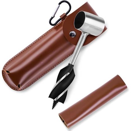 Træbor Håndbor til Camping Træbor, Træbor og Håndbor Hånd Overlevelses Træbor Værktøj til Camping, Udendørs, Settler Værktøjer med Prot