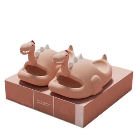EVA dinosaurieformade yttre tofflor för kvinnor Pink 37-38